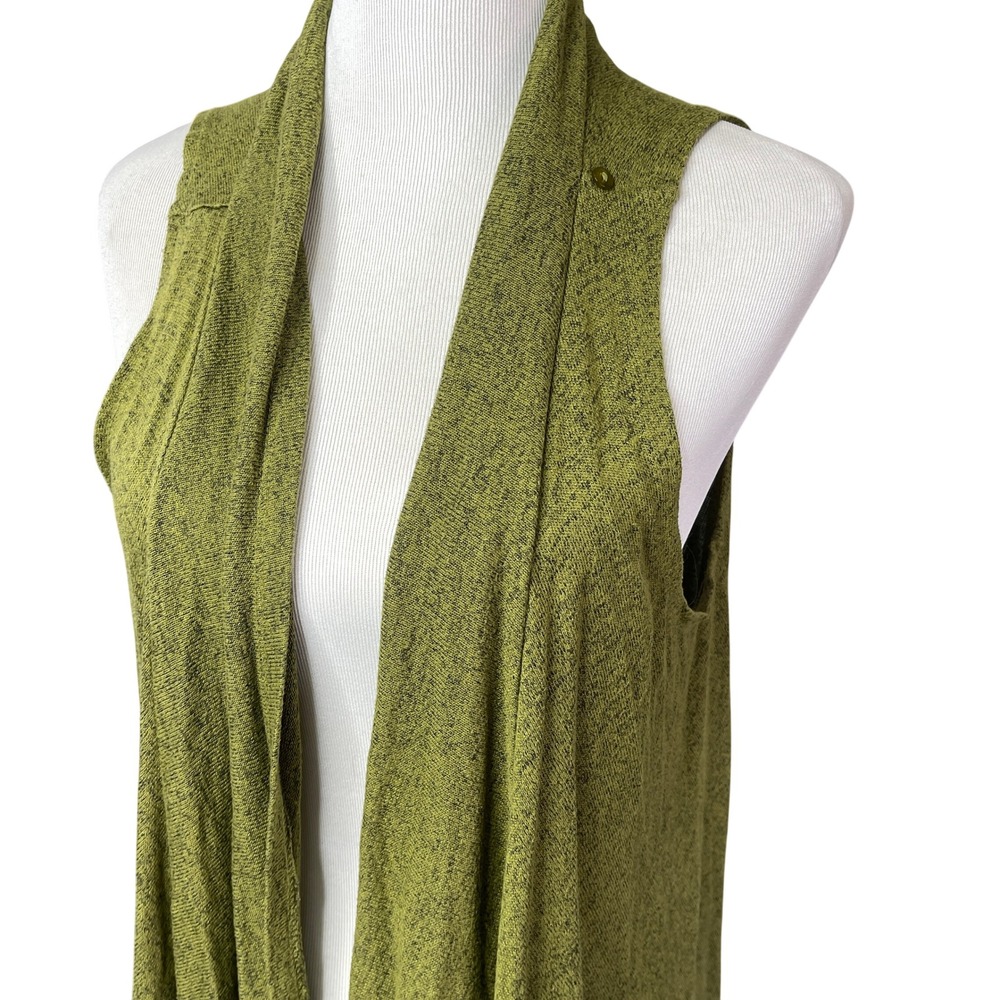 Green Sleeveless Duster Vest‎ Boho Festival Hippie